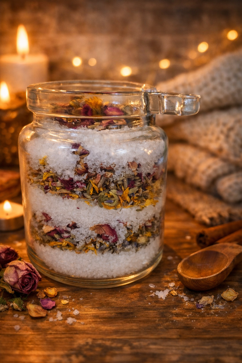 Lavender, Mint, Lemon Balm, and Ginger Herbal Bath Tea