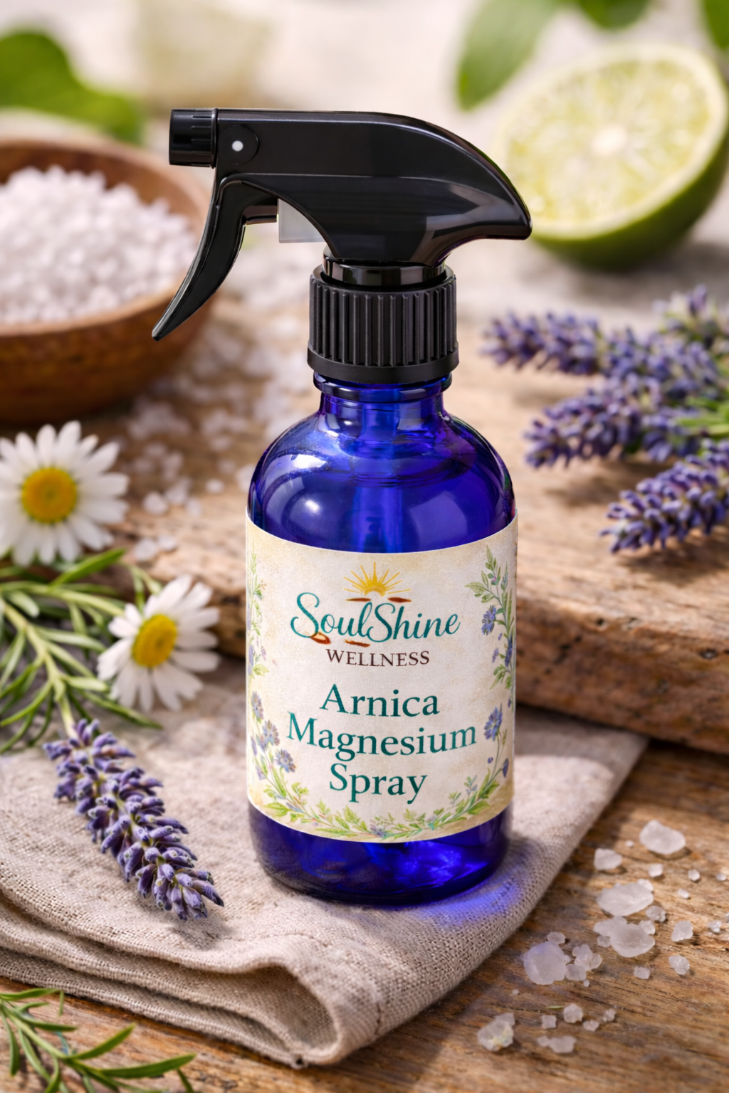 Arnica Magnesium Spray Supporting Discomfort, Tension, Stiffness, and Overworked Muscles