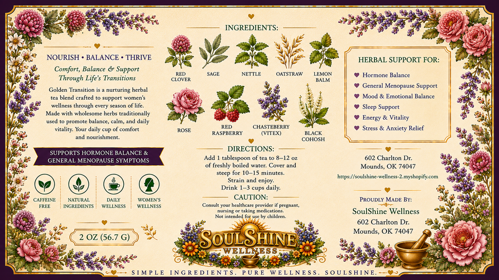 Golden Transition PLUS - Significant Menopause Symptom Support Tea