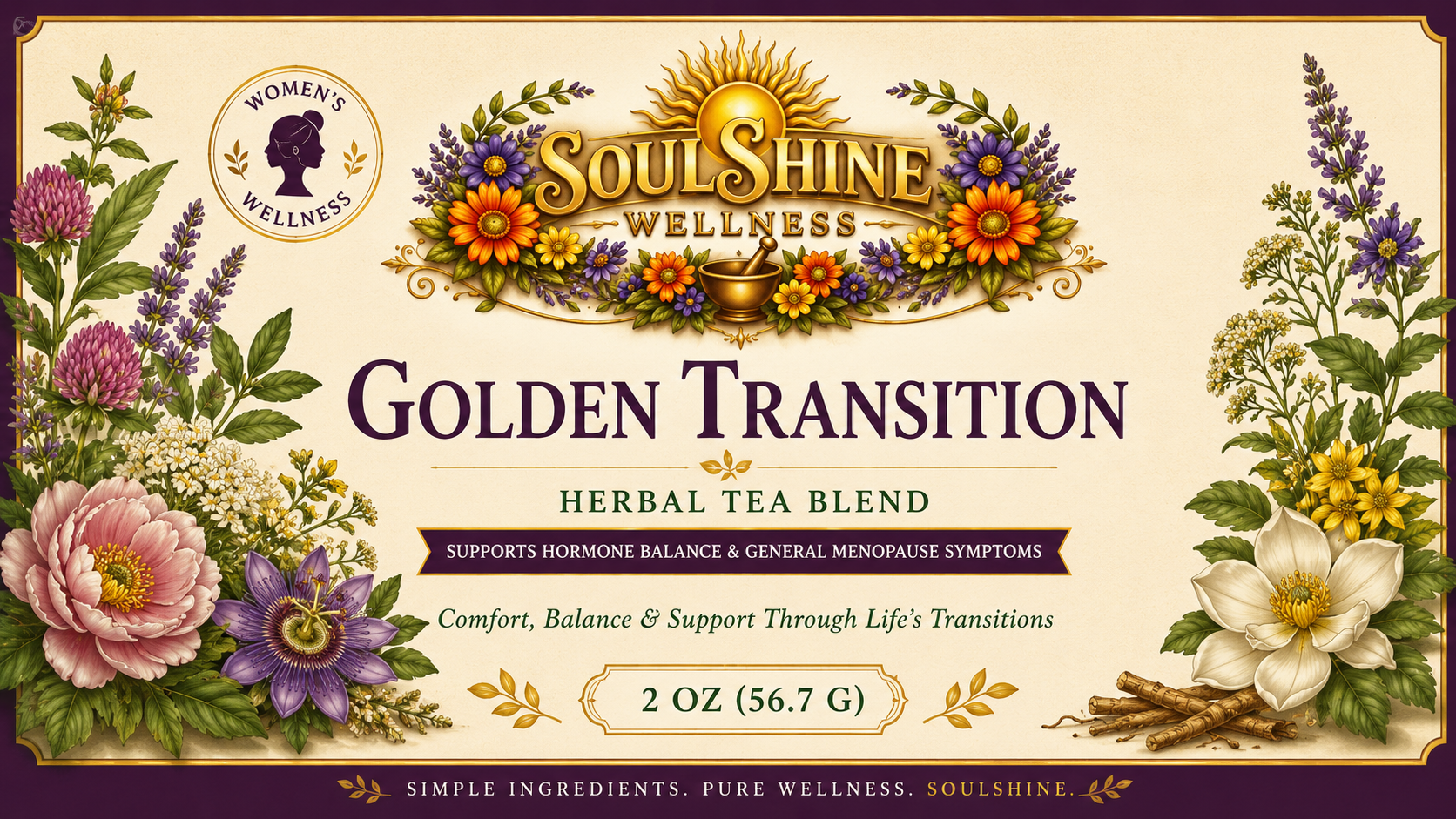 Golden Transition - General Menopause Symptom Support Tea