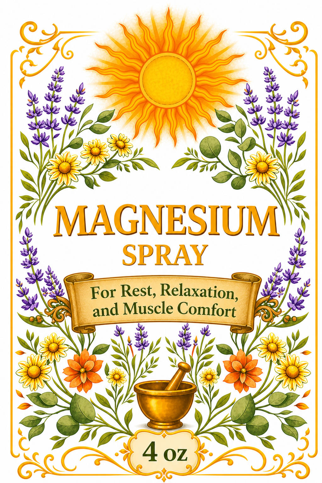 Magnesium Body Spray for Rest, Relaxation and Muscle Comfort