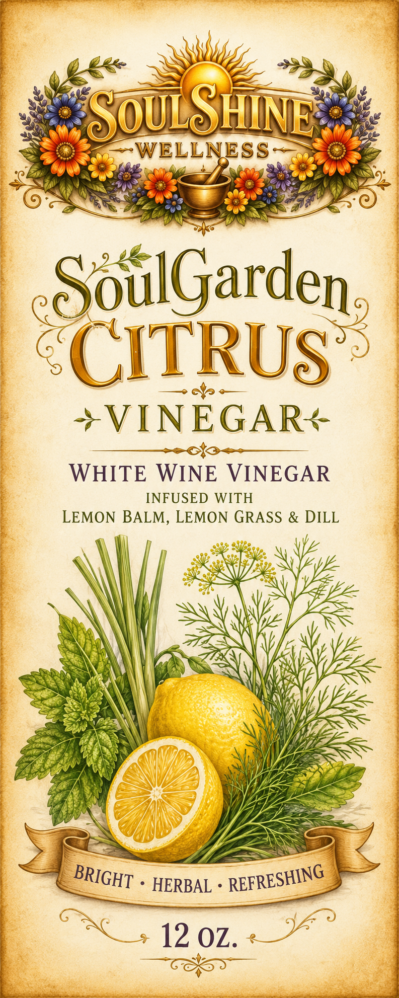 SoulShine Artisan Infused Vinegar Collection