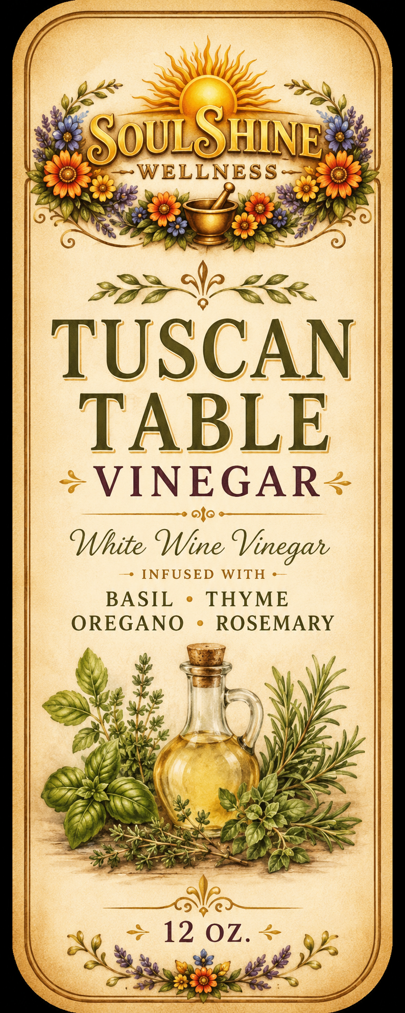 SoulShine Artisan Infused Vinegar Collection